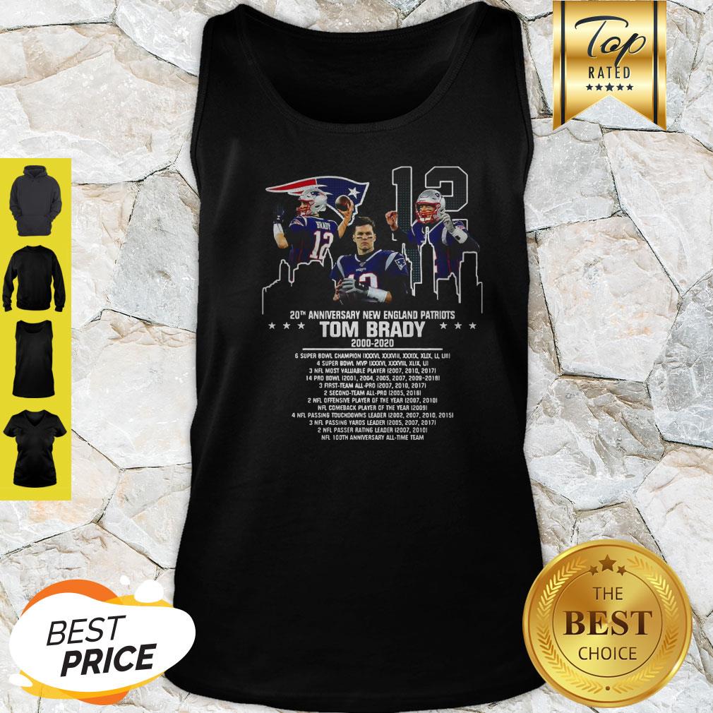 Tom Brady 20th Anniversary New England Patriots Shirt