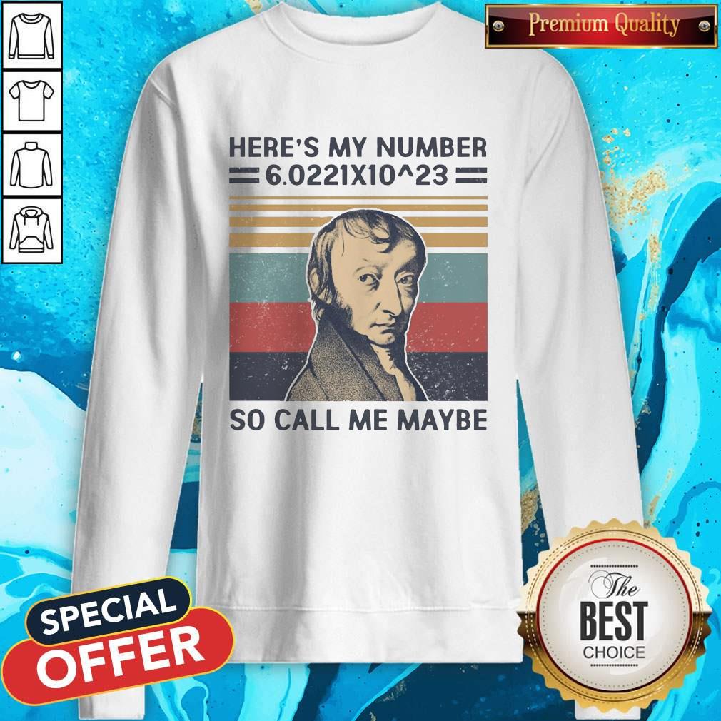 Top Amedeo Avogadro Here’s My Number So Call Me Maybe Vintage Shirt