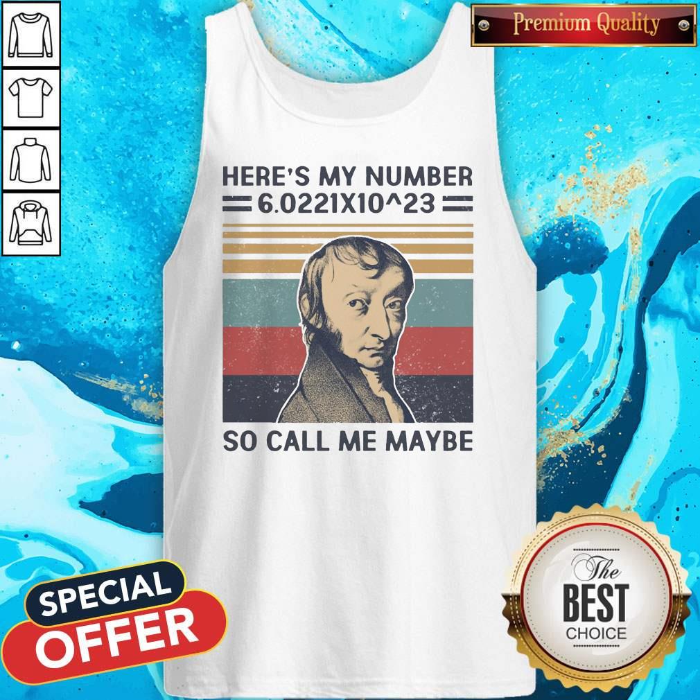 Top Amedeo Avogadro Here’s My Number So Call Me Maybe Vintage Shirt