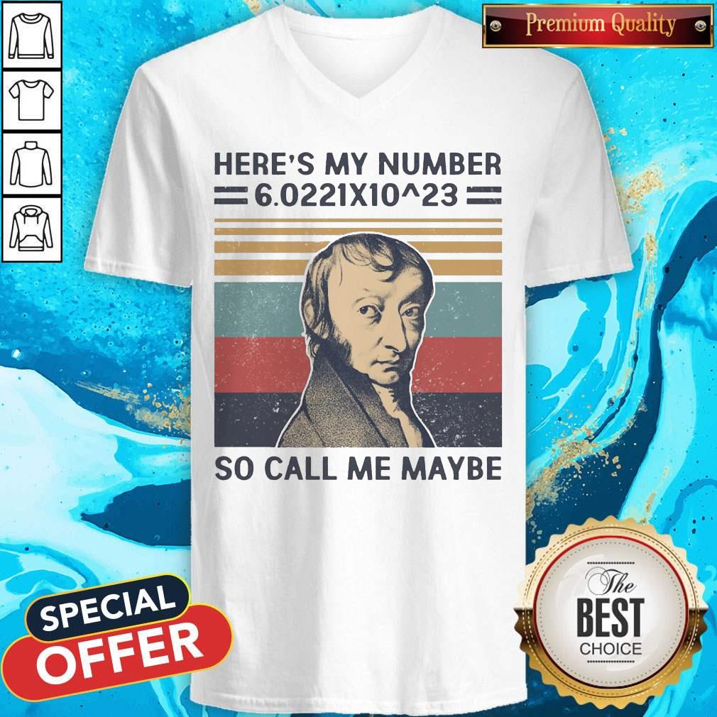 Top Amedeo Avogadro Here’s My Number So Call Me Maybe Vintage Shirt