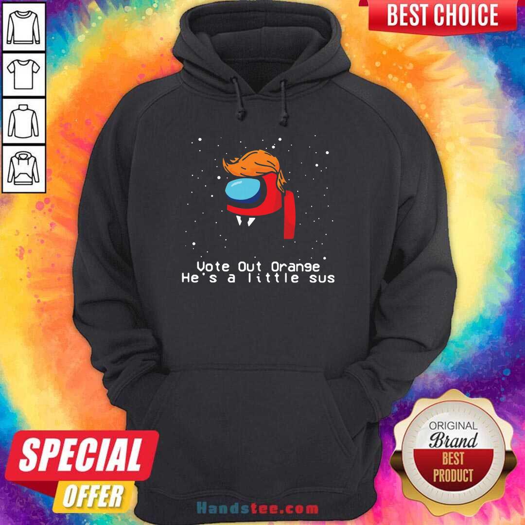 Top Among Us Trump Vote Out Orange He’s A Little Sus Christmas Shirt