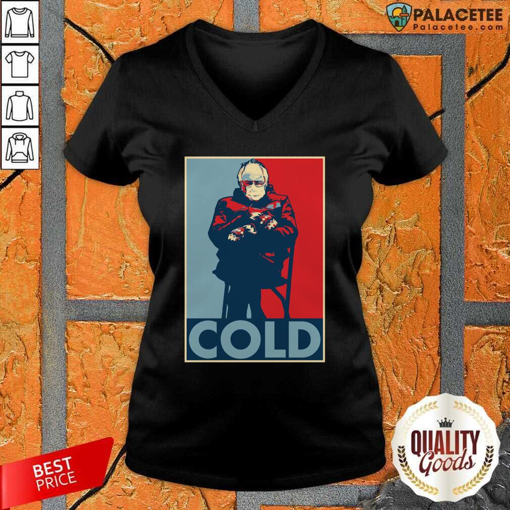 Top Bernie Sanders Cold Bernie Mittens Funny Meme Inauguration Shirt
