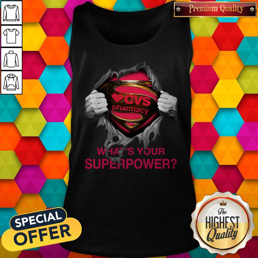 Top Blood Inside Me CVS Pharmacy What’s Your Superpower Shirt