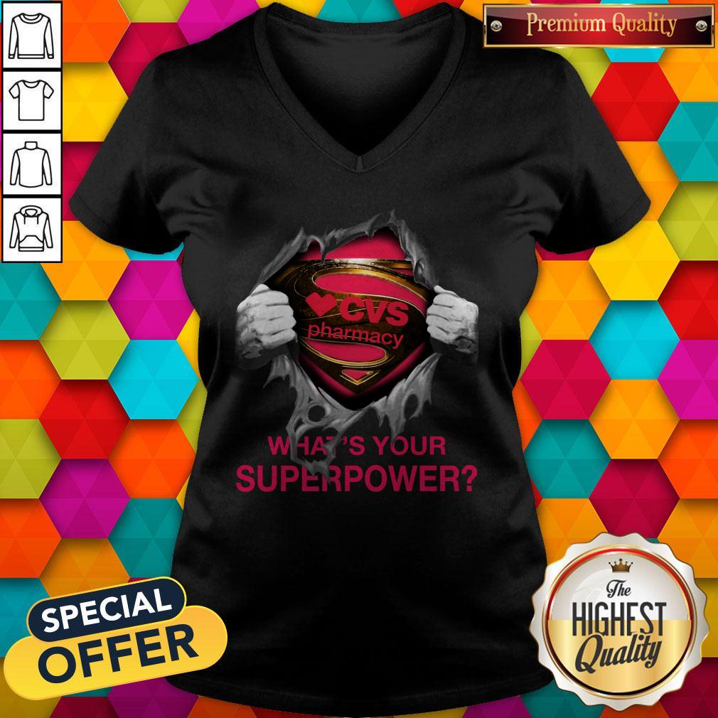 Top Blood Inside Me CVS Pharmacy What’s Your Superpower Shirt