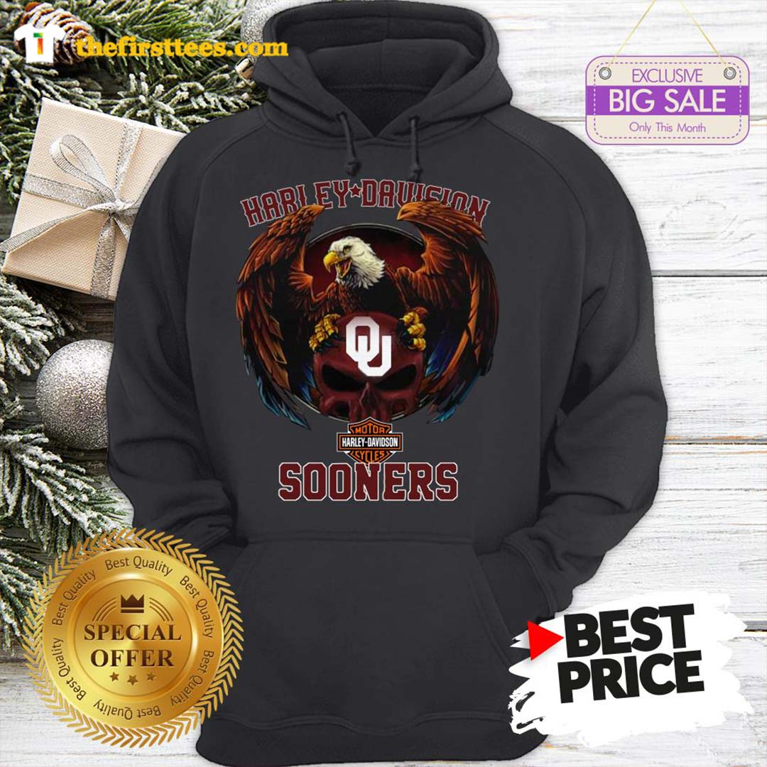 Top Eagle Harley Davidson Oklahoma Sooners Shirt