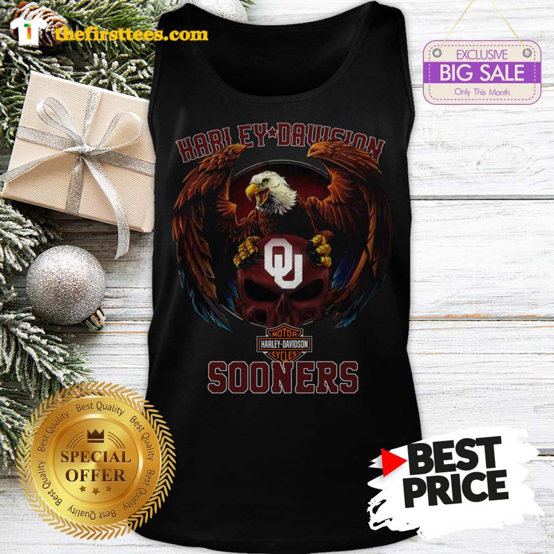Top Eagle Harley Davidson Oklahoma Sooners Shirt