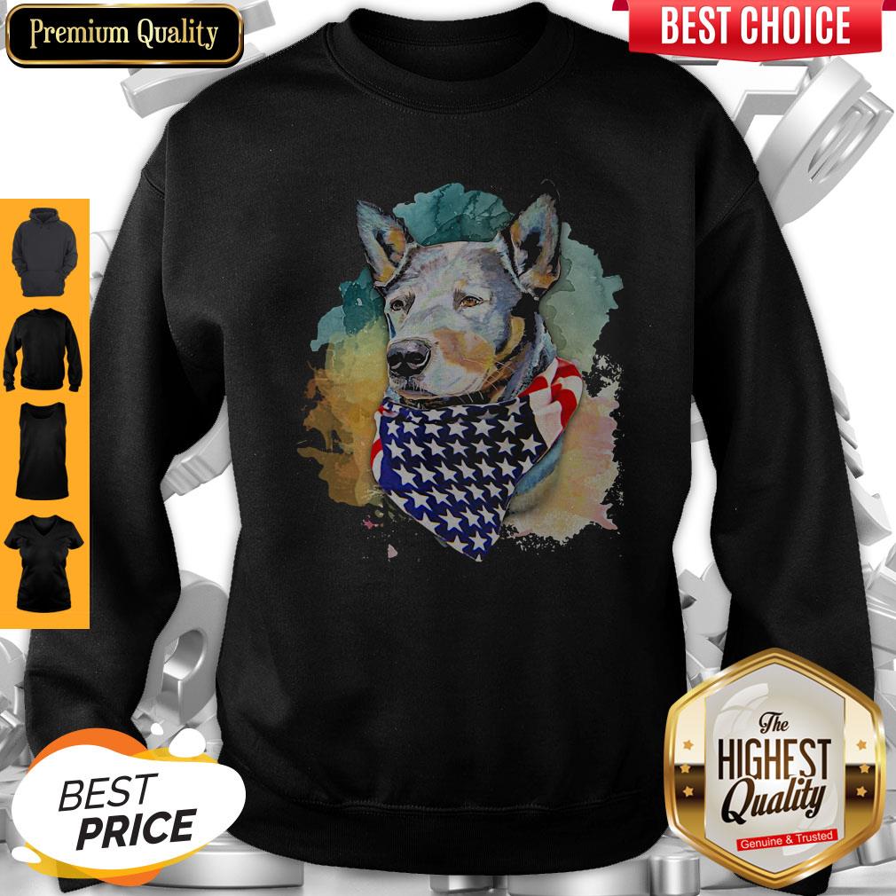 Top Heeler Dog Royal and Loyal America Flag Independence Day Art shirt