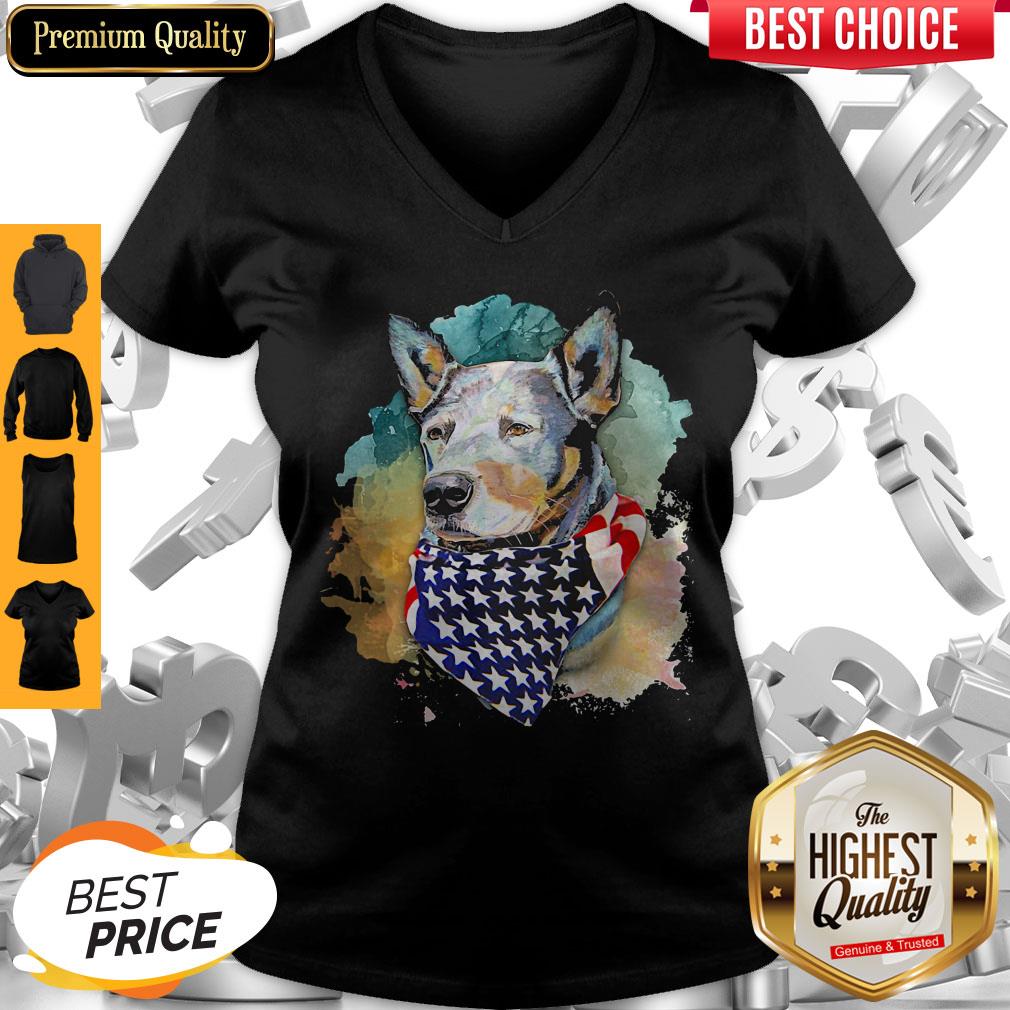 Top Heeler Dog Royal and Loyal America Flag Independence Day Art shirt