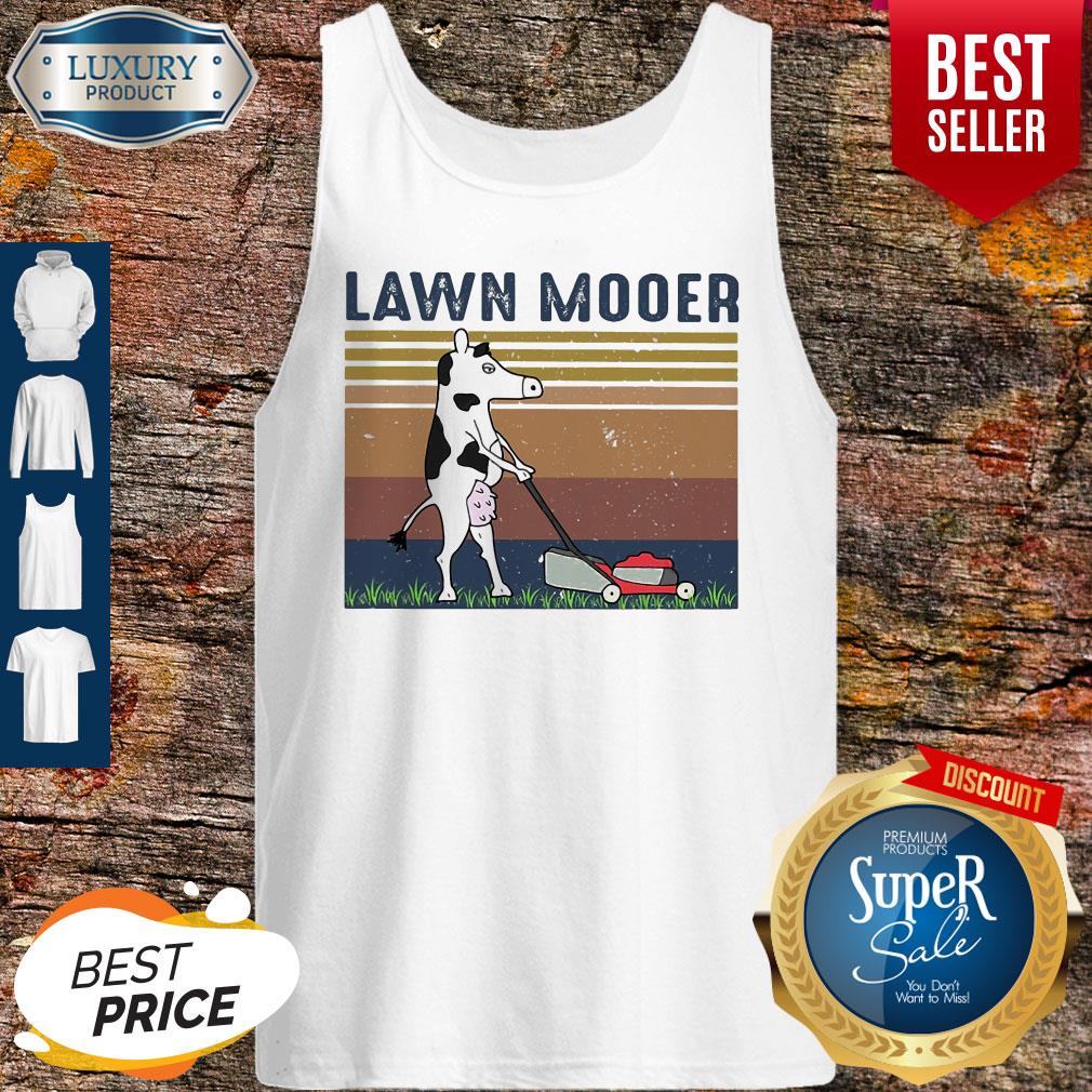 Top Lawn Mooer Cow Vintage Shirt