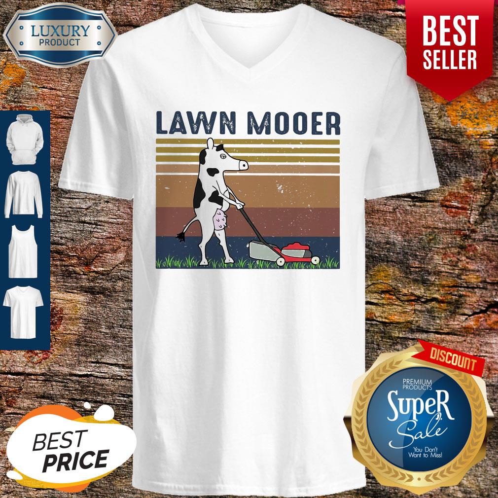 Top Lawn Mooer Cow Vintage Shirt
