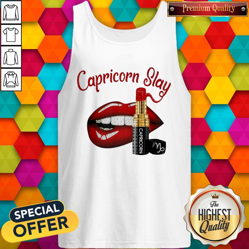 Top Lip And Lipstick Capricorn Slay Shirt