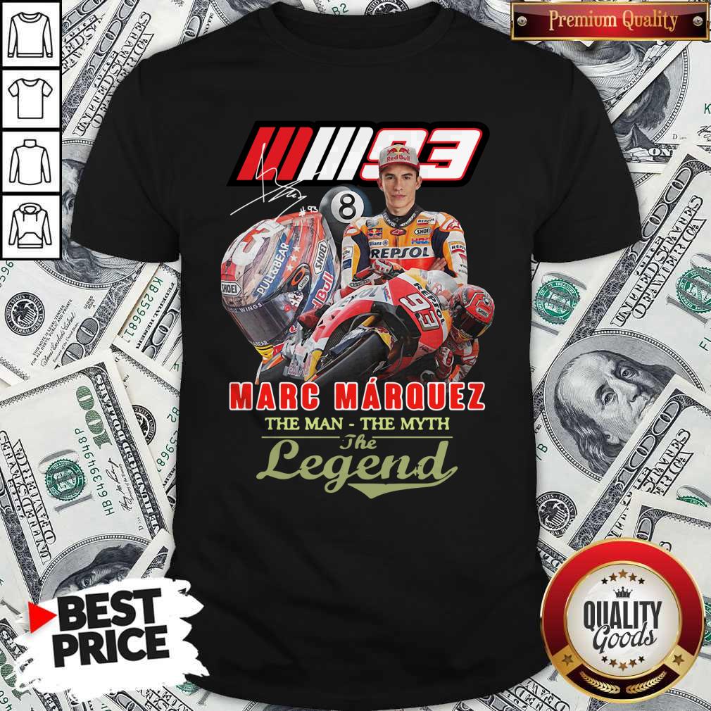 Top Marc Marquez The Man The Myth The Legend Signature Shirt