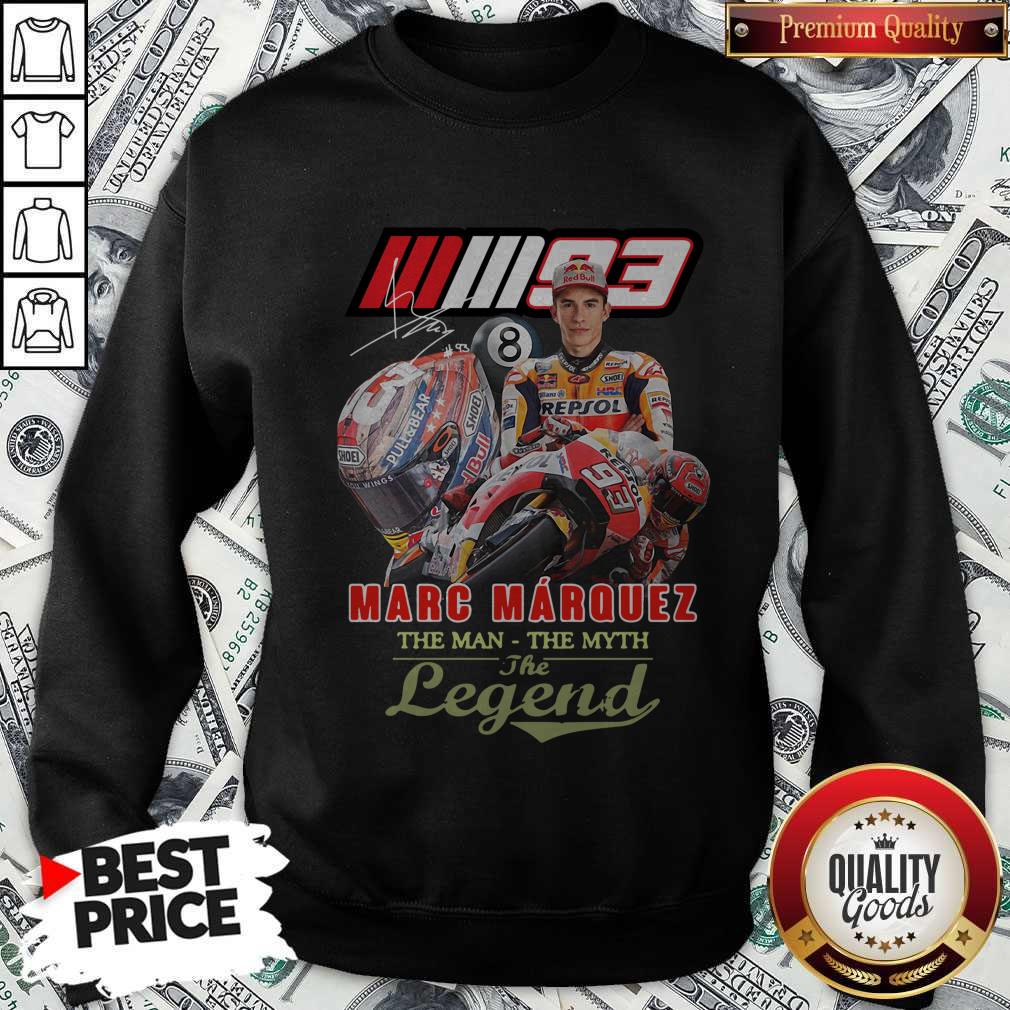 Top Marc Marquez The Man The Myth The Legend Signature Shirt