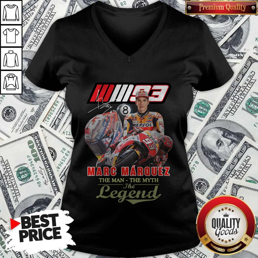 Top Marc Marquez The Man The Myth The Legend Signature Shirt