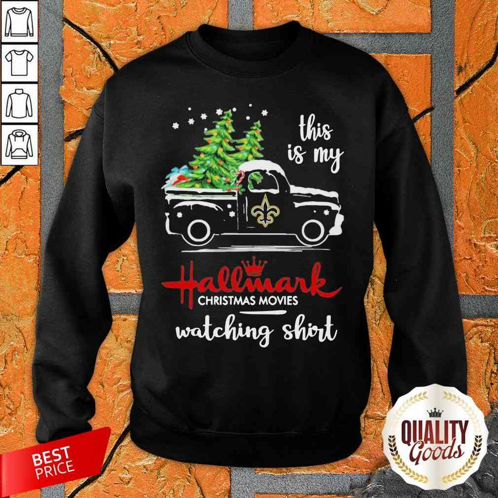 Top New Orleans Saints This Is My Hallmark Christmas Movies Watching Shirt
