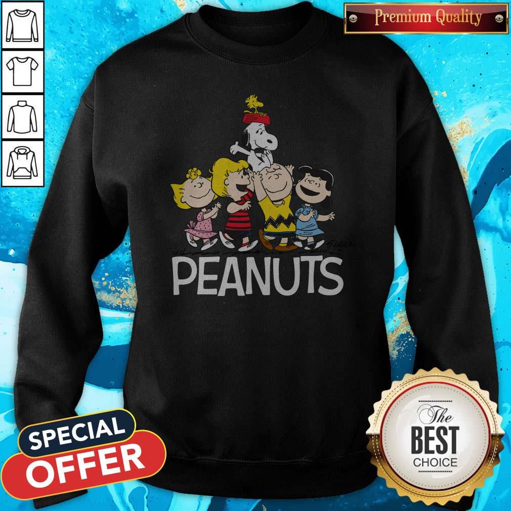 Top Peanuts Charlie Marron Woodstock Charles Monroe Sparky Schulz Shirt