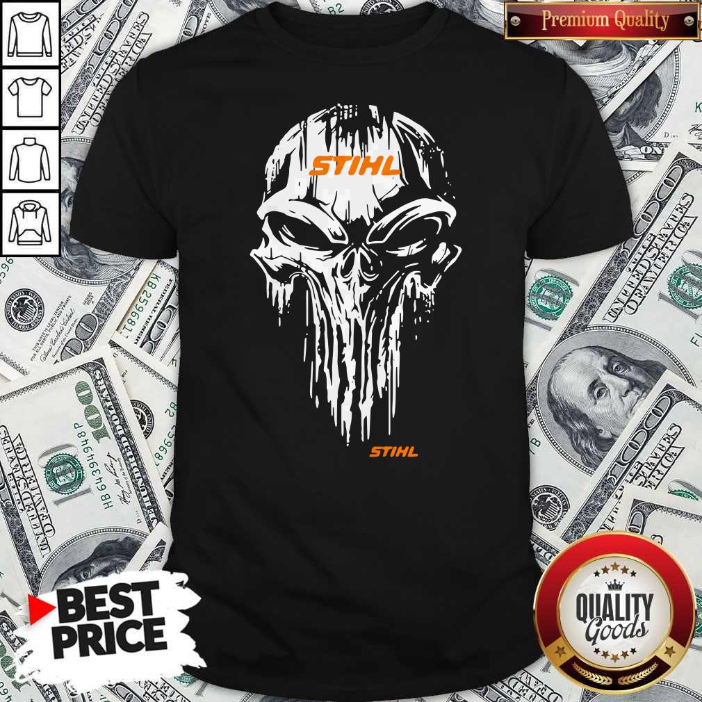 Top Skull Stihl Logo Halloween Shirt