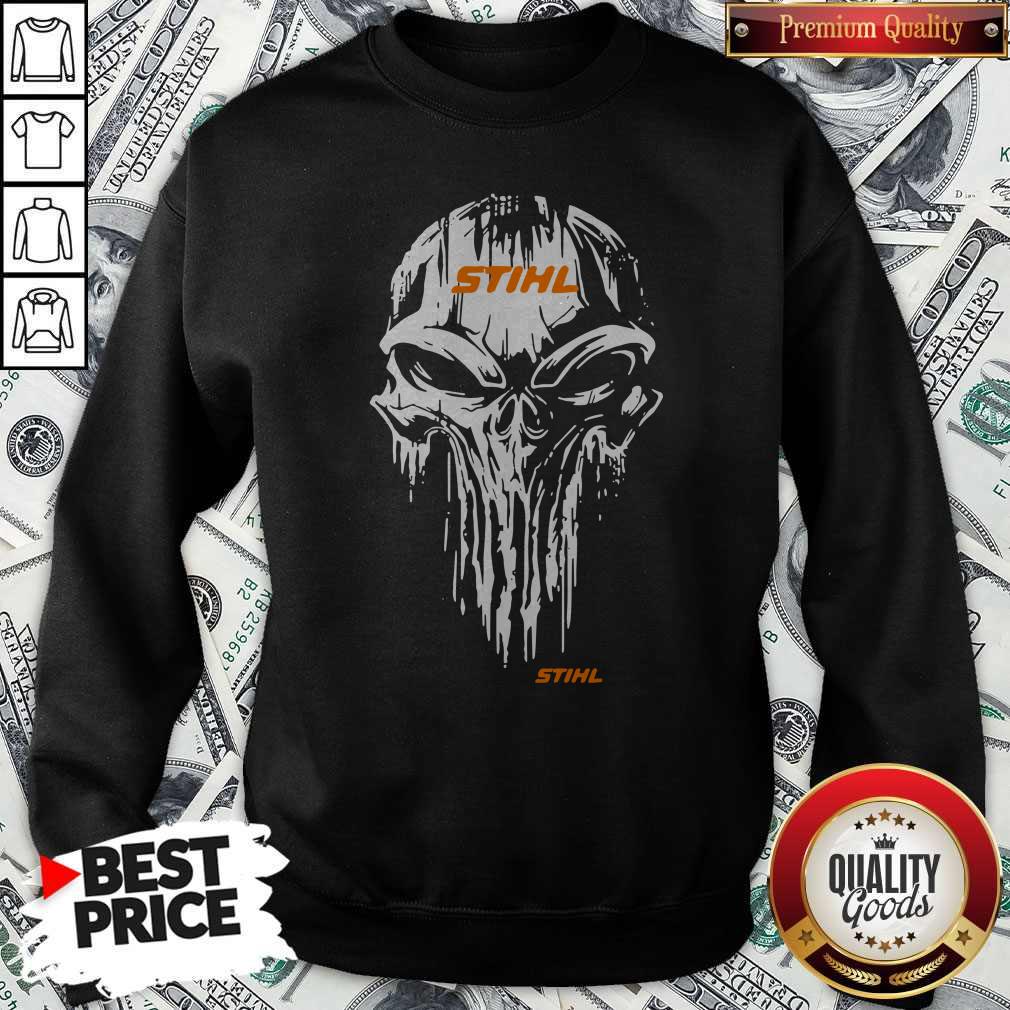 Top Skull Stihl Logo Halloween Shirt