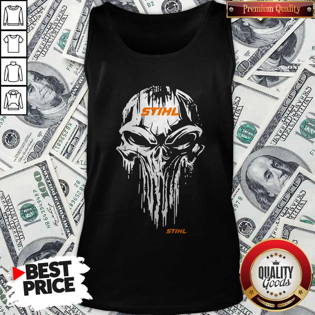 Top Skull Stihl Logo Halloween Shirt
