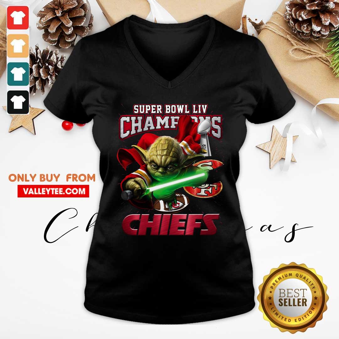Top Yoda Super Bowl LIV Champions Kansas City Chiefs Shirt
