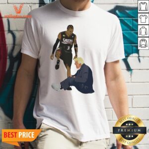 Happy Allen Iverson Steps Over Donald Trump Shirt