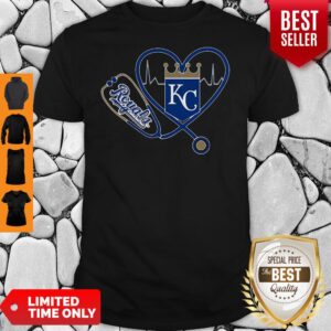 Funny Heartbeat Nurse Love Kansas City Royals T-Shirt