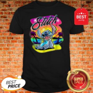 Official Disney Airbrush Stitch Shirt