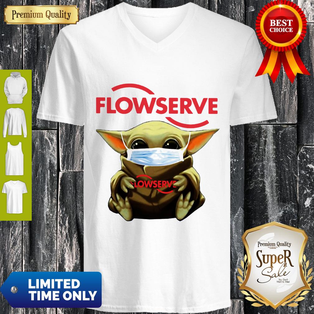 Top Baby Yoda Mask Flowserve I Can’t Stay At Home Coronavirus Shirt