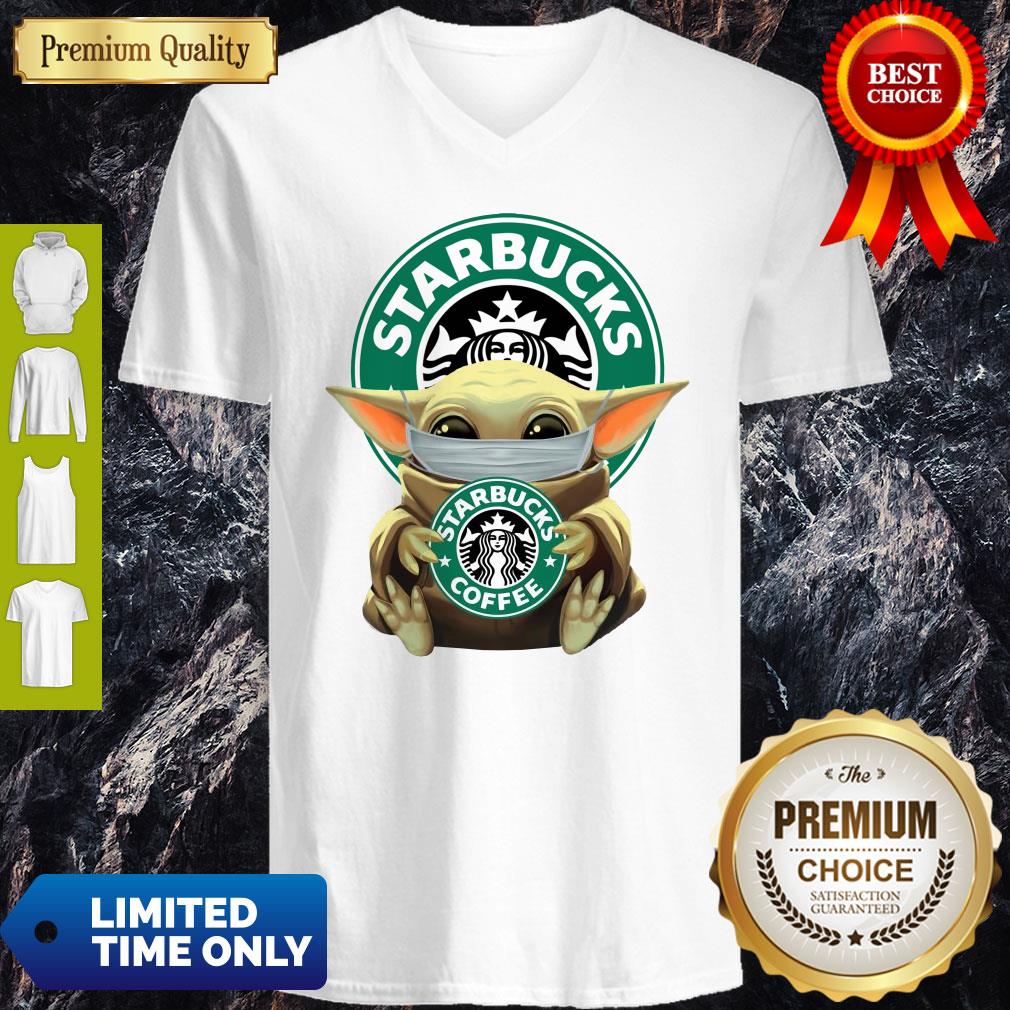 Original Baby Yoda Face Mask Hug Starbucks Coffee Shirt
