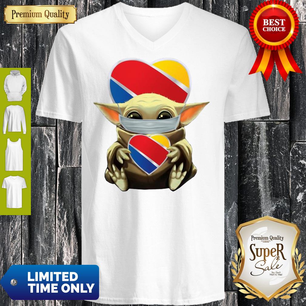 Good Baby Yoda Mask Hug Southwest Airlines Shirt