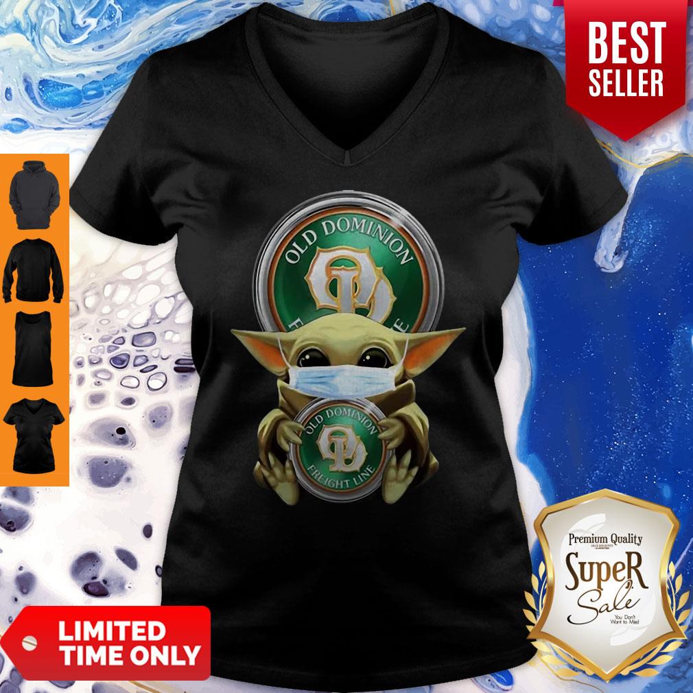 Baby Yoda Mask Old Dominion Freight Line Coronavirus Shirt