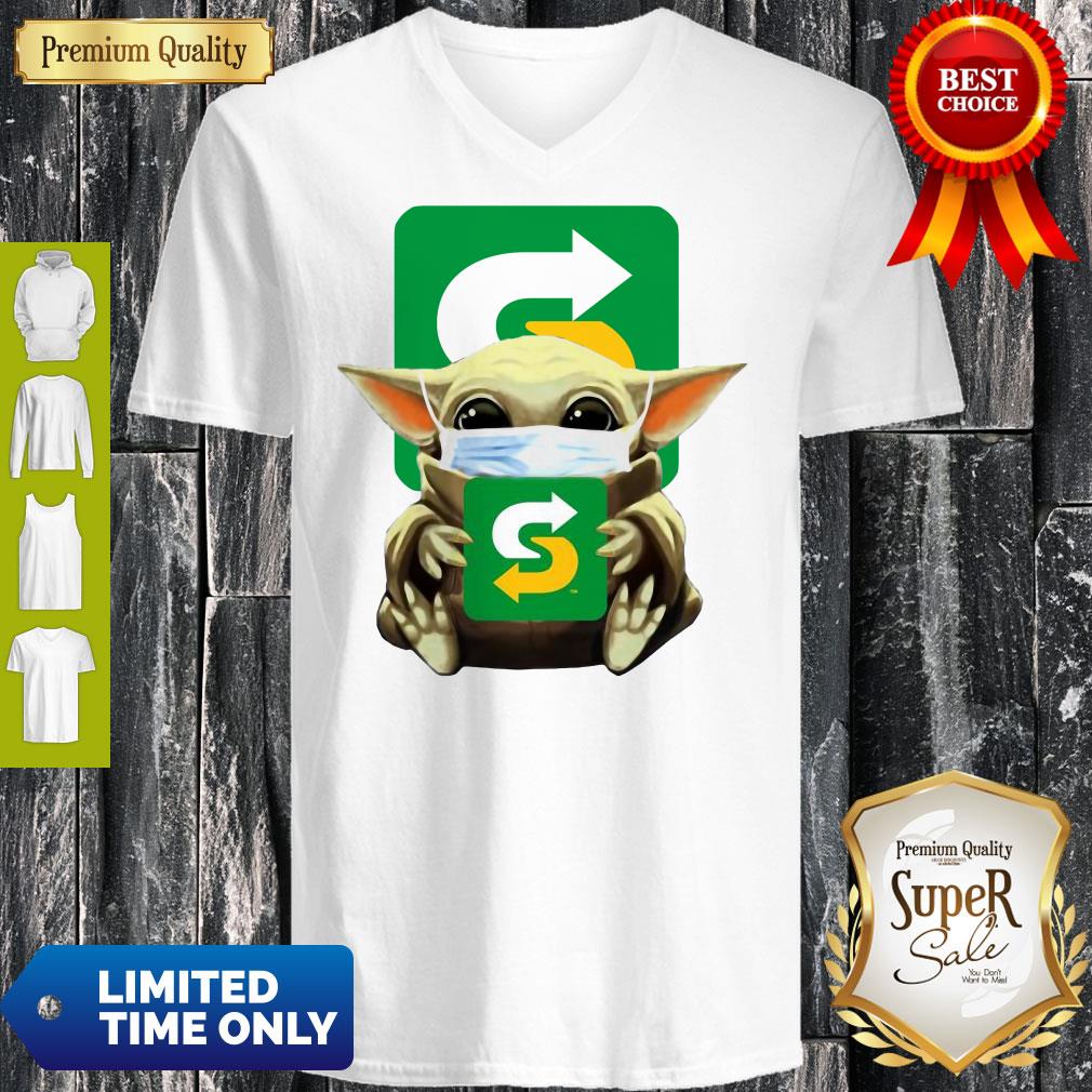 Good Baby Yoda Mask Hug Subway Shirt