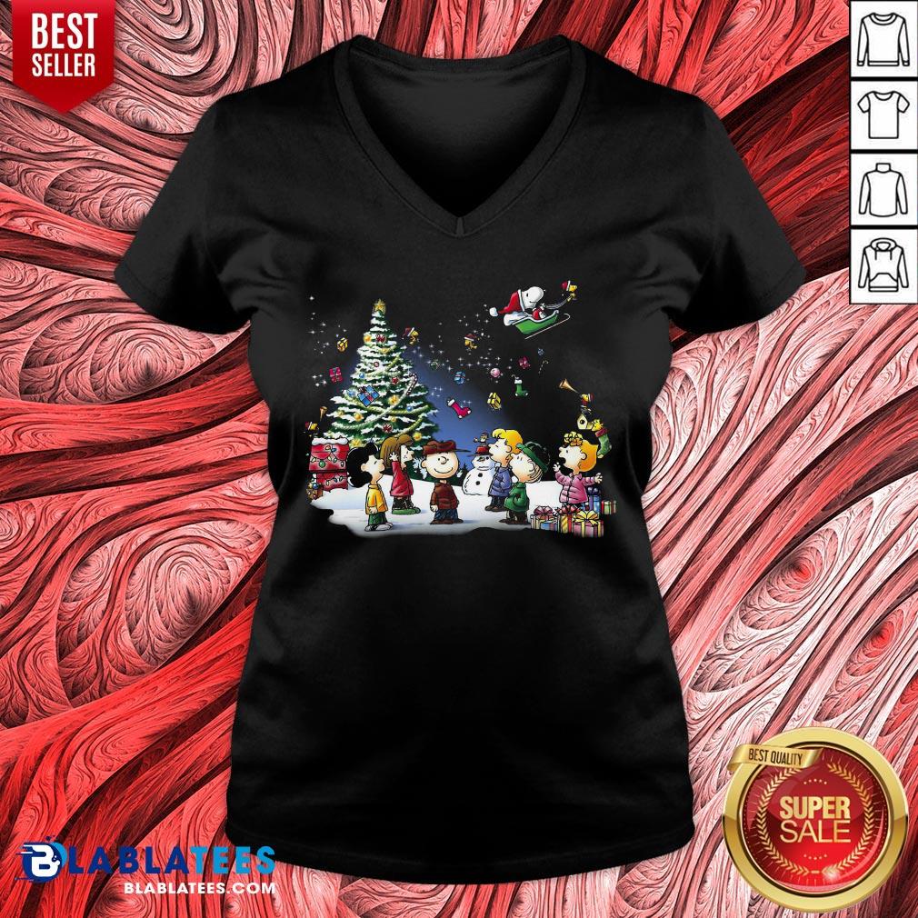 Lovely The Peanuts Light Merry Christmas Shirt
