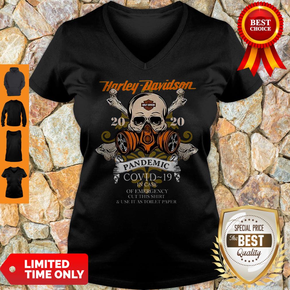 Skull Harley Davidson 2020 Pandemic COVID-19 In Case Of Emergency Shirt