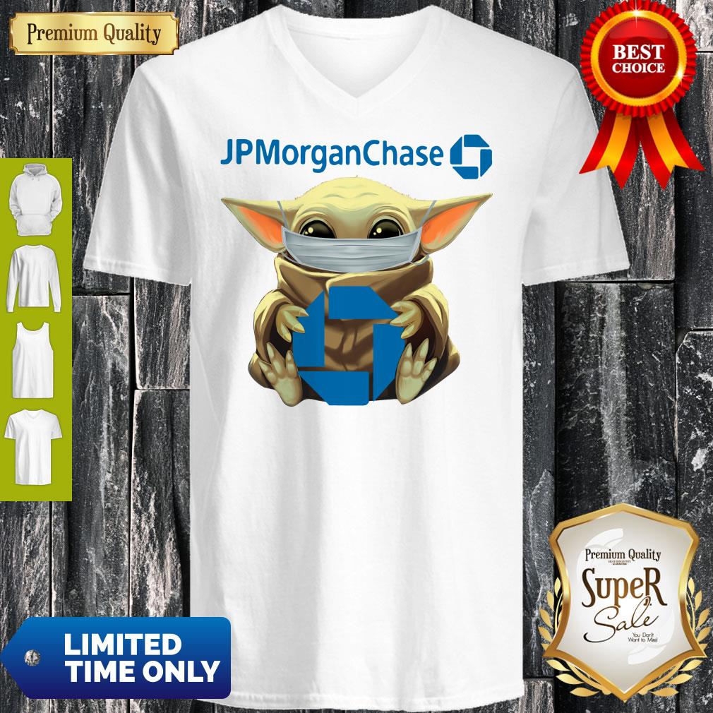 Star Baby Yoda Mask Hugging Jp Morgan Chase Shirt