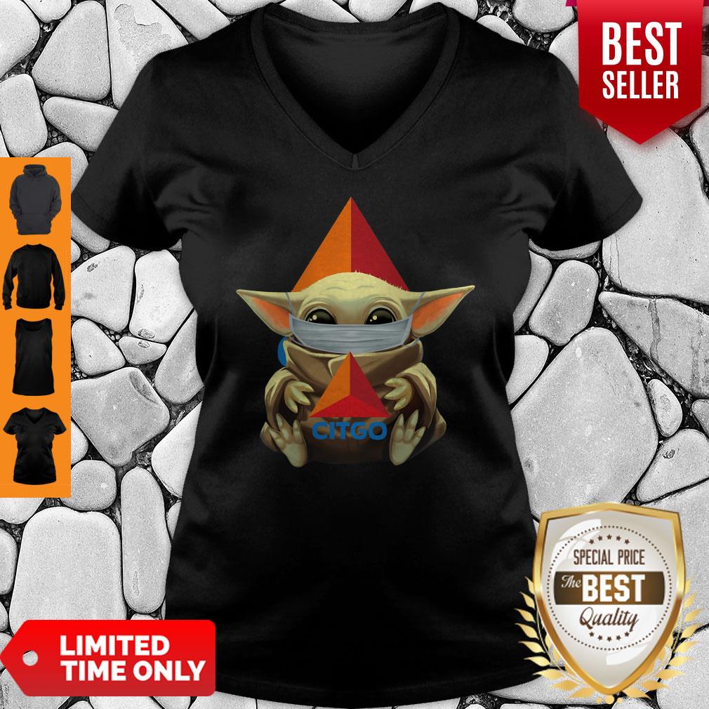 Pandemic Baby Yoda Face Mask Citgo Shirt