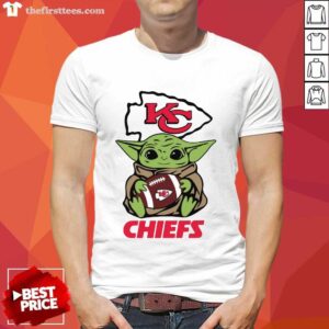 Funny Baby Yoda Hug Kansas City Chiefs Football Shirt