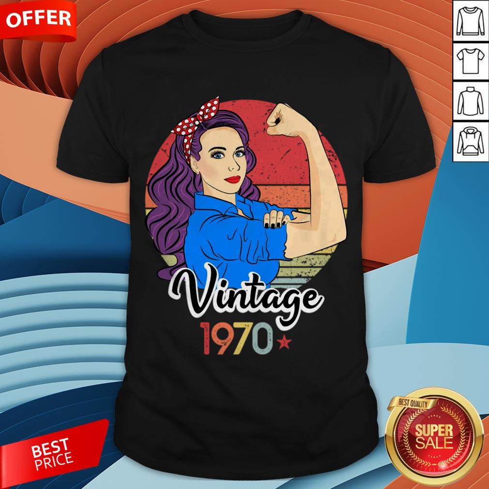 Vintage 1970 50th Birthday 50 Year Old Bday Born In 1970 T-Shirt