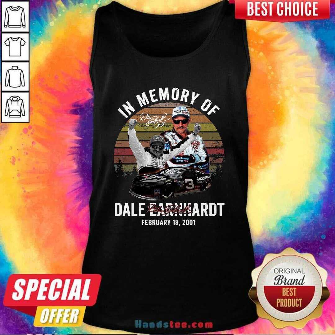Vintage Retro In Memory Of Dale Earnhardt February 18 2001 Signature Shirt