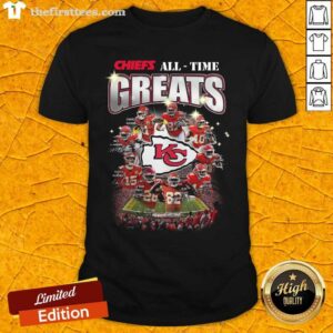 Beautiful Kansas City Chiefs All Time Greats Signatures Shirt