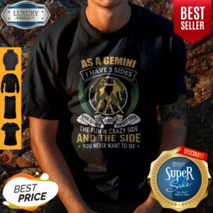 Nice As a Gemini have 3 sides the quiet and sweet side the fun and crazy side shirt