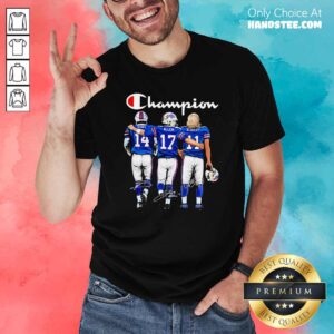 Good Buffalo Bills Diggs Allen And Beasley Champion Signatures Shirt