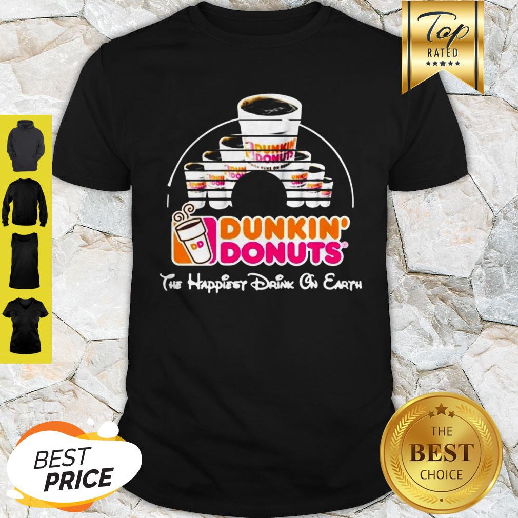 Walt Disney Dunkin’ Donuts The Happiest Drink On Earth Shirt