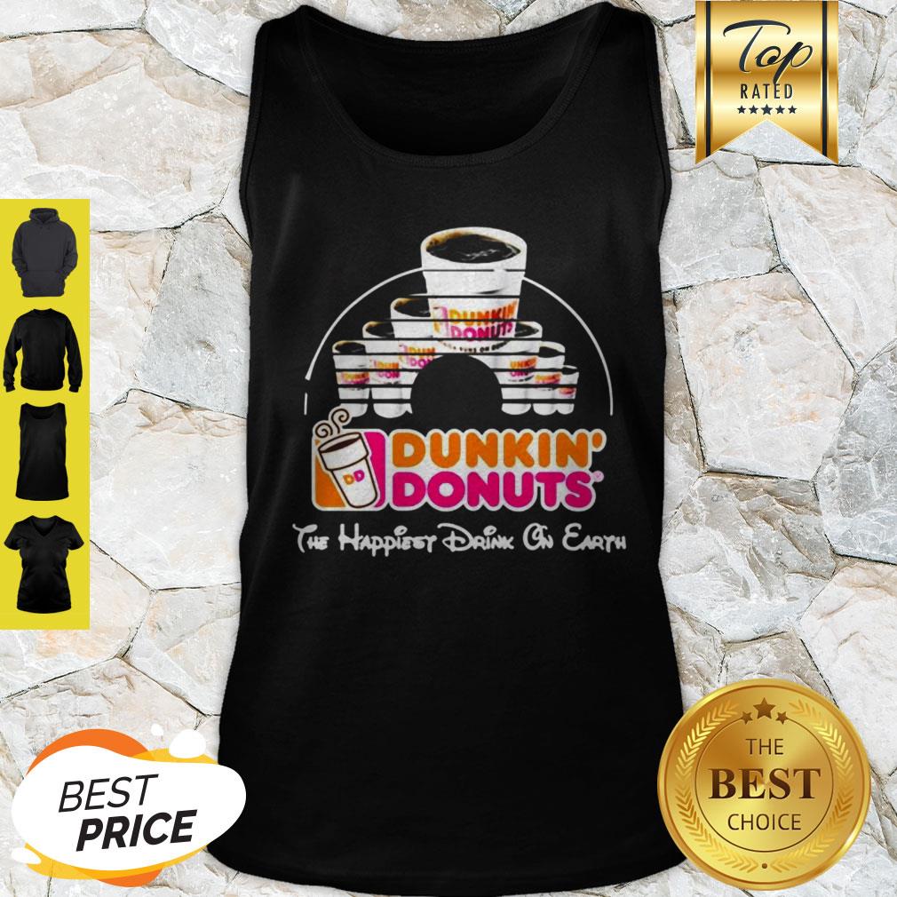 Walt Disney Dunkin’ Donuts The Happiest Drink On Earth Shirt