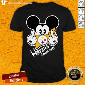 Sweety Mickey Mouse Face Mask Pittsburgh Steelers Fuck Haters Gonna Hate Shirt