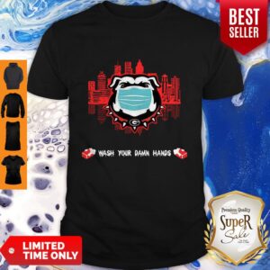 Awesome Georgia Bulldogs Wash Your Damn Hands Coronavirus Shirt