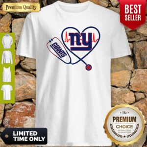 Top Nurse New York Giants Stethoscope Heartbeat Shirt