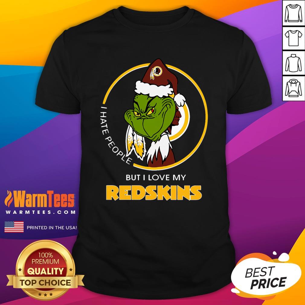 Wonderful I Hate People But I Love My Redskins Shirt