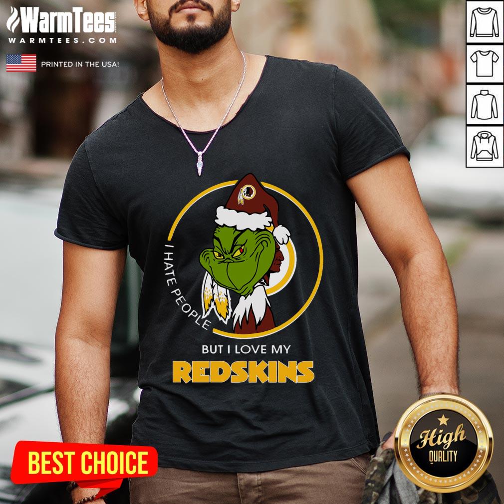 Wonderful I Hate People But I Love My Redskins Shirt