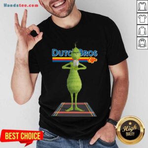 Awesome The Grinch Drink Dutch Bros Coffee Christmas Shirt